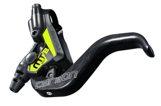 Brake lever assembly MT8SL, black, 1-Finger HC Carbolay lever with Reach Adjust, black, MY2018 (1 pc)